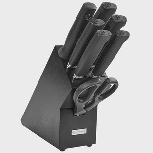 Wüsthof Partner 1091870803 Black, 8-delige messenset inclusief messenblok