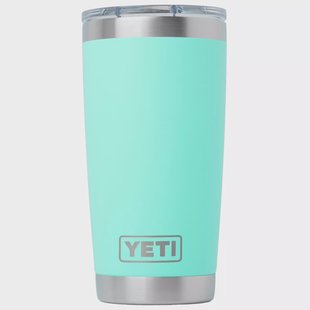 Yeti Rambler Tumbler Cup 20oz Mag Slider Lid, Seafoam, thermosbeker met deksel, 591 ml