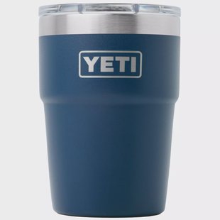 Yeti Rambler Stackable Cup 16oz Mag Slider Lid, Navy Blue, stapelbare thermosbeker met deksel, 473 ml