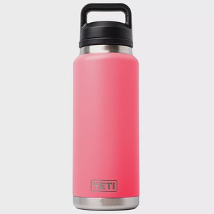 Yeti Rambler Bottle 36oz Chug Cap, Tropical Pink, thermosfles met drinkdop, 1L