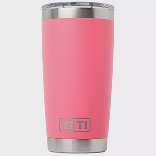 Yeti Rambler Tumbler Cup 20oz Mag Slider Lid, Tropical Pink, thermosbeker met deksel, 591 ml