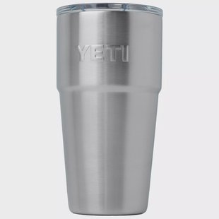 Yeti Rambler Stackable Cup 20oz Mag Slider Lid, Stainless Steel, stapelbare thermosbeker met deksel, 591 ml