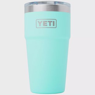 Yeti Rambler Stackable Cup 20oz Mag Slider Lid, Seafoam, stapelbare thermosbeker met deksel, 591 ml