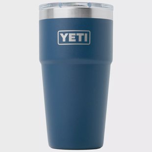 Yeti Rambler Stackable Cup 20oz Mag Slider Lid, Navy Blue, stapelbare thermosbeker met deksel, 591 ml