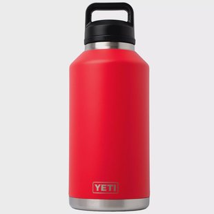 Yeti Rambler Bottle 64oz Chug Cap, Rescue Red, thermosfles met drinkdop, 1.9L
