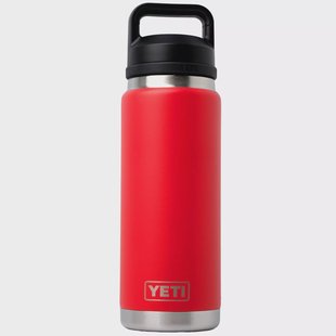 Yeti Rambler Bottle 26oz Chug Cap, Rescue Red, thermosfles met drinkdop, 769 ml