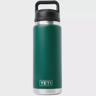 Yeti Rambler Bottle 26oz Chug Cap, Black Forest Green, thermosfles met drinkdop, 769 ml
