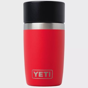 Yeti Rambler Travel Bottle 8oz Commuter Cap, Rescue Red, reisthermosfles met draaidop, 237 ml