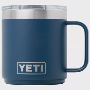 Yeti Rambler Stackable Mug 2.0 10oz Mag Slider Lid, Navy Blue, stapelbare thermosmok met deksel, 295 ml