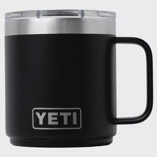 Yeti Rambler Stackable Mug 2.0 10oz Mag Slider Lid, Black, stapelbare thermosmok met deksel, 295 ml