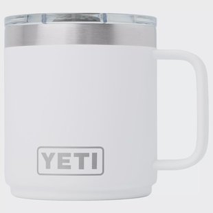 Yeti Rambler Stackable Mug 2.0 10oz Mag Slider Lid, White, stapelbare thermosmok met deksel, 295 ml