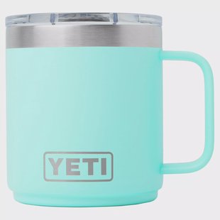 Yeti Rambler Stackable Mug 2.0 10oz Mag Slider Lid, Seafoam, stapelbare thermosmok met deksel, 295 ml