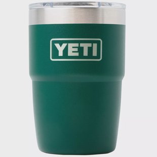 Yeti Rambler Stackable Cup 8oz Mag Slider Lid, Black Forest Green, stapelbare thermosbeker met deksel, 237 ml