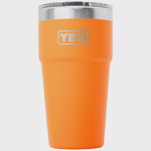Yeti Rambler Stackable Cup 20oz Mag Slider Lid, King Crab Orange, stapelbare thermosbeker met deksel, 591 ml