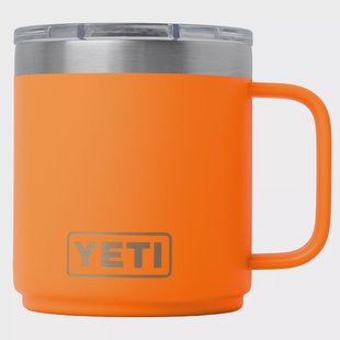 Yeti Rambler Stackable Mug 2.0 10oz Mag Slider Lid, King Crab Orange, stapelbare thermosmok met deksel, 295 ml