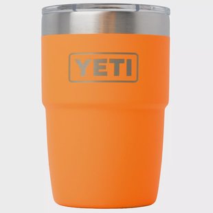 Yeti Rambler Stackable Cup 8oz Mag Slider Lid, King Crab Orange, stapelbare thermosbeker met deksel, 237 ml
