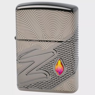 Zippo Armor Z Pattern Design High Polish Black 60007720, aansteker