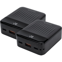 BlueBuilt Power Bank 10.000 mAh met Snelladen 20 Watt Duo Pack