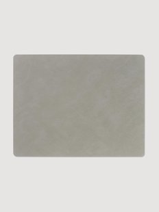Vierkante leren placemats Nupo, 2-delig