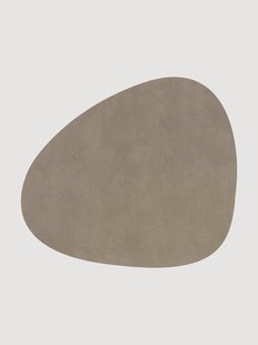 Asymmetrische leren placemats Nupo, 2-delig