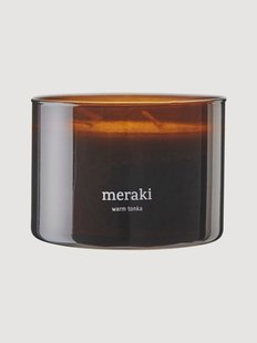 3-lonts geurkaars Warm Tonka (Grapefruit, Rose, Ambra)