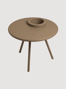 Ronde tuintafel Bakkes met plantenpot