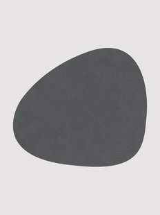 Asymmetrische leren placemats Nupo, 2-delig