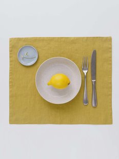 Linnen placemat Lemon Curry