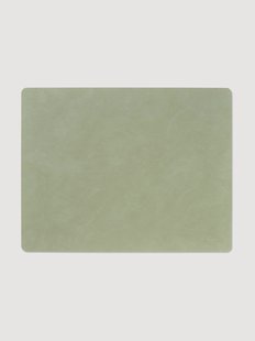 Vierkante leren placemats Nupo, 2-delig