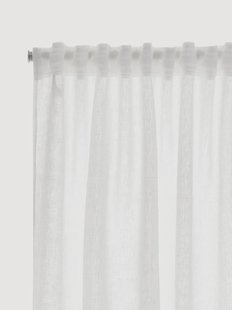 Linnen lichtdoorlatende multibandgordijnen Alexandra, 2-delig, B 135 cm
