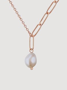 Goudkleurige ketting Alina met parel