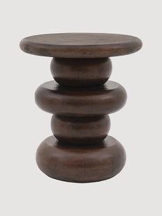 Ronde salontafel Sculpt van mangohout