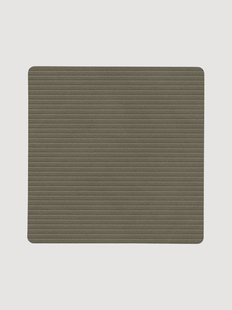 Vierkante leren onderzetters Corduroy, 2-delig