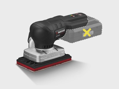 PARKSIDE PERFORMANCE Accu-schuurmachine 20 V, zonder accu en lader (20V accu-vlakschuurmachine)