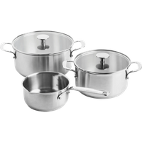 KitchenAid rvs Pannenset 3-delig