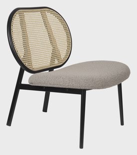 Zuiver Fauteuil Spike Rotan en bouclé - Naturel