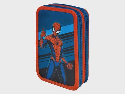 UNDERCOVER Scholierenetui Tripledecker, met toebehoren. (Spiderman)