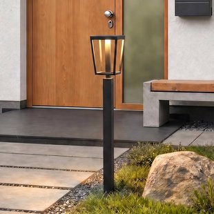 Lucande LED tuinpadverlichting Lynx, 95,5 cm, zwart, IP65