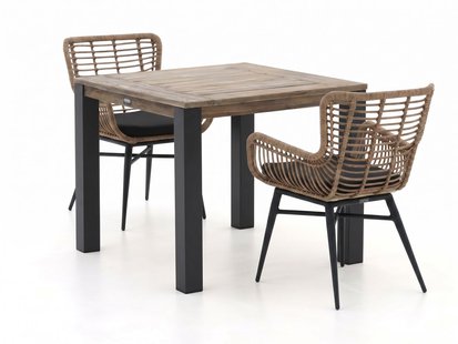 + 15% kassakorting | Intenso Asti/ROUGH-S 90cm dining tuinset 3-delig - Laagste prijsgarantie!