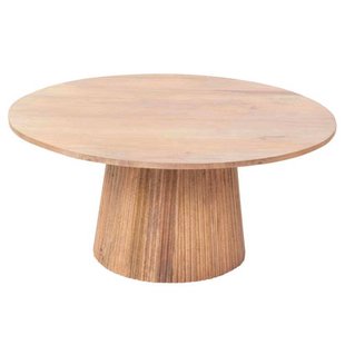 Giga Meubel Salontafel Salvador - Naturel Hout - 80x80x38cm