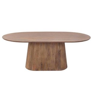 Giga Meubel Eettafel Salvador - Naturel Hout - 160x100x76cm