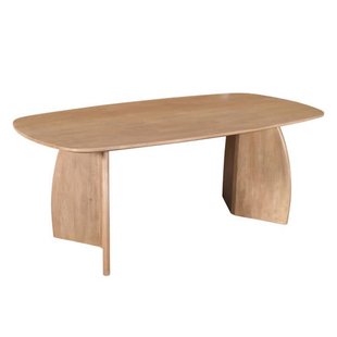 Giga Meubel Eettafel Majada - Deens Ovaal Naturel Mangohout - 300x100x76cm
