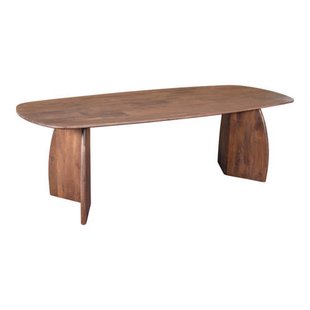 Giga Meubel Eettafel Majada - Deens Ovaal Donkerbruin Hout - 300x100x76cm
