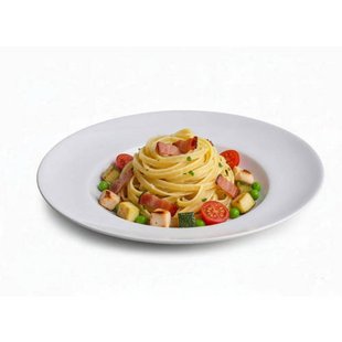 Cookinglife Diepe borden / Pastaborden - Porselein - Wit - ø 27 cm - 6 Stuks