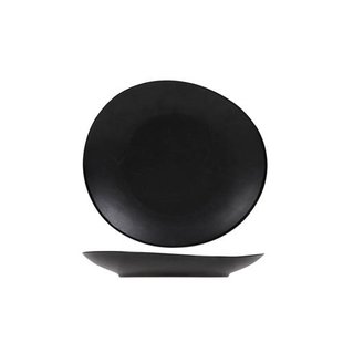 Cosy & Trendy Ontbijtborden / Dessertborden Vongola Black - 22 x 20 cm - 4 Stuks