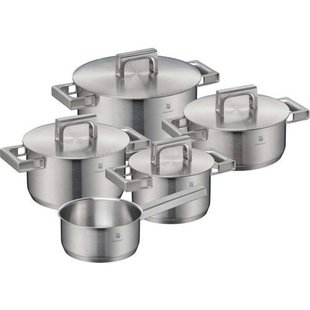 WMF Pannenset Ultimate Cool 5-delig - RVS - Kookpan ø 16, 20, 20, 24 cm & Steelpan ø 16 cm