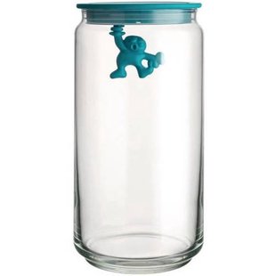 Alessi Voorraadpot Gianni A Little Man Holding On Tight Blauw - 1.4 liter - Mattia Di Rosa - AMDR06 AZ