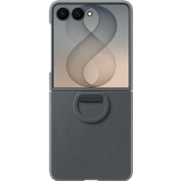 Samsung Galaxy Z Flip 8 Siliconen Back Cover met Magneet Zwart
