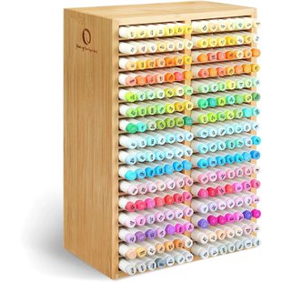 Ohuhu Bamboo Marker Organizer – voor 224 markers (zonder markers)