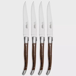 Laguiole en Aubrac 42C12-WE, Wenge, 4-delige steakmessenset
